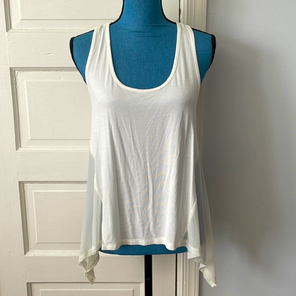 🆕 Yelete Off White Knit Racerback Tank Top